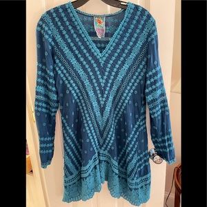 Long lavishly embroidered long tunic